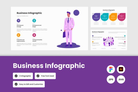 Business Infographic Template V1: Data Visuals Simplified