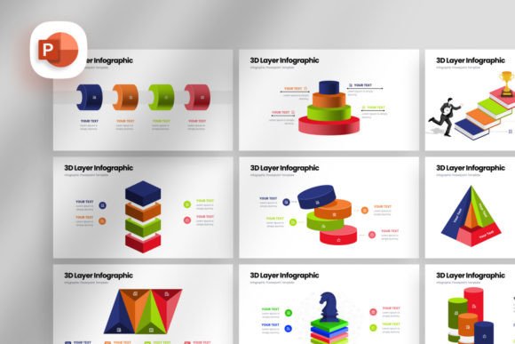Elevating Communication Through 3D Layer Infographic Presentation Design