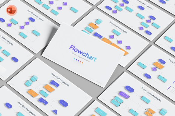 Flowchart Diagrams Infographic: A Versatile Presentation Template for Clearer Communication