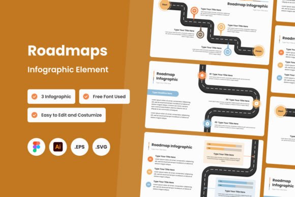 Roadmaps Infographic Template V2: A Strategic Tool for Clearer Project Communication