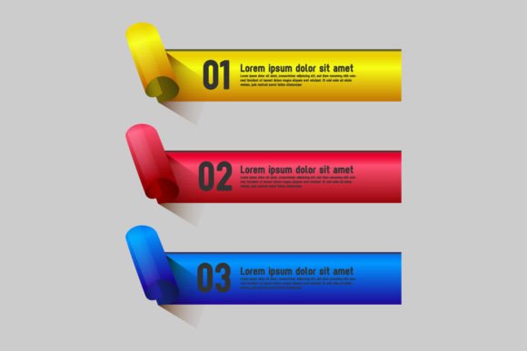 Roll Paper Color Labels Banner Graphic Guide