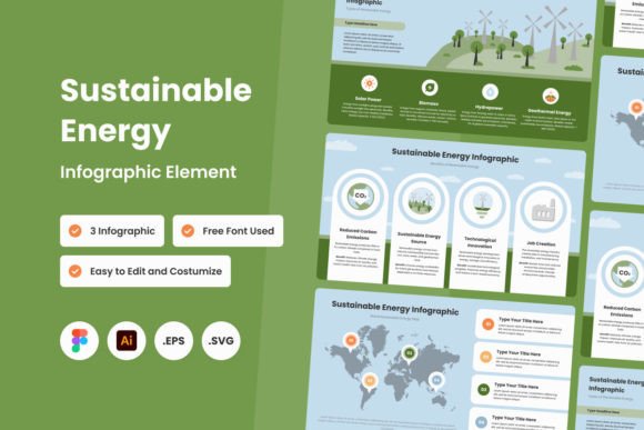 Visual clarity with the Sustainable Energy Infographic Template